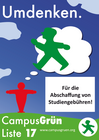 Plakat Umdenken - Studiengeb&uuml;hren (2008)