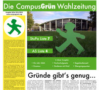 CampusGr&uuml;n Wahlzeitung - Ausgabe Wintersemester 2011/2012