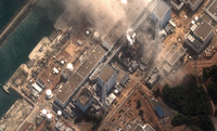 Earthquake and Tsunami damage-Fukushima Dai Ichi Power Plant, Japan (&copy; DigitalGlobe CC BY-NC-ND 2.0)